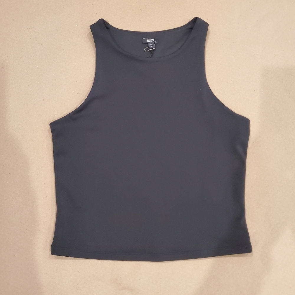 Express Women's Body Contour Tank Top Size Medium, Black, New with tags